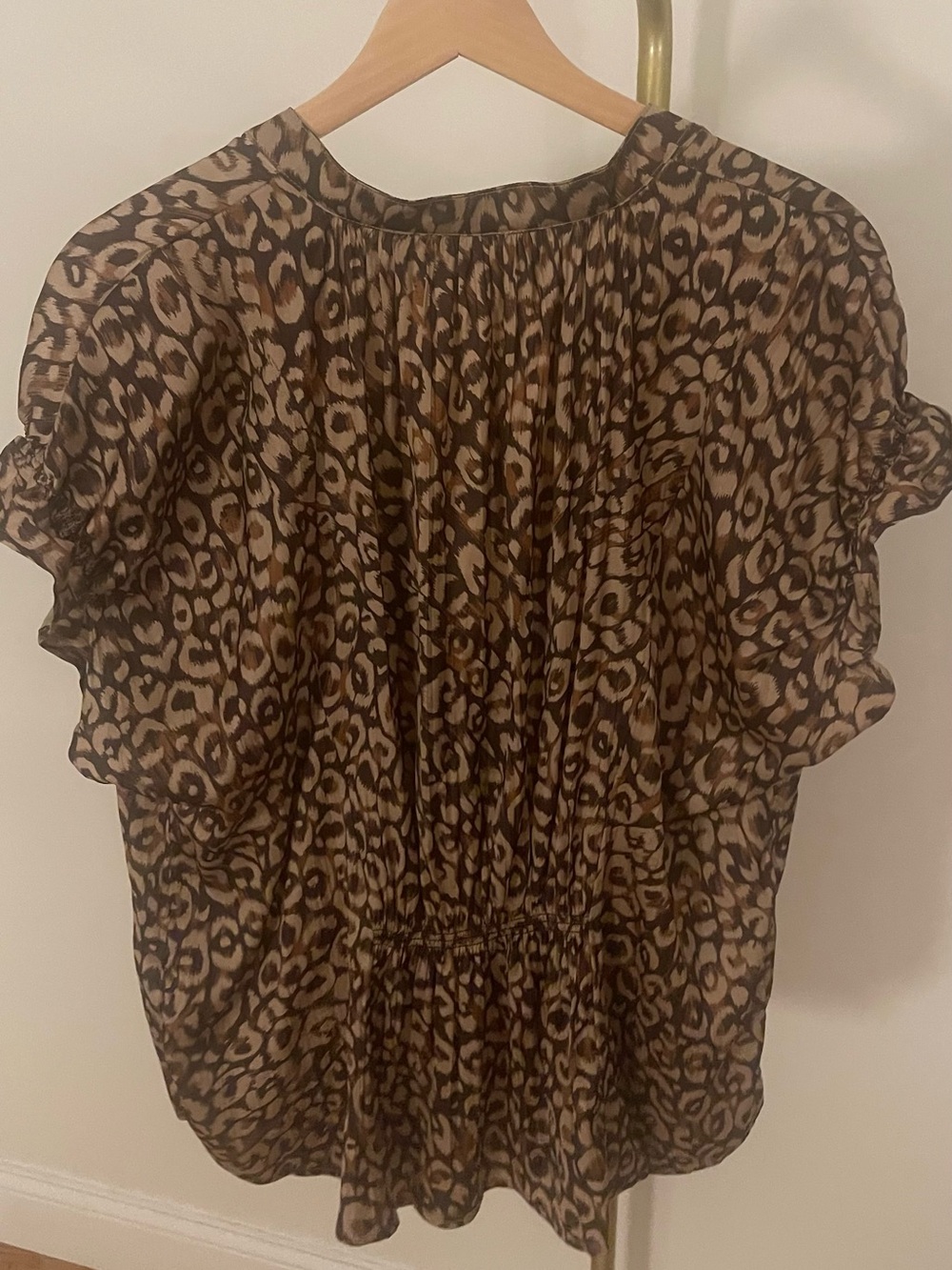 The Tatum Flutter-Sleeve Blouse by Pilcro:
Shine Edition - Picture 6 of 8